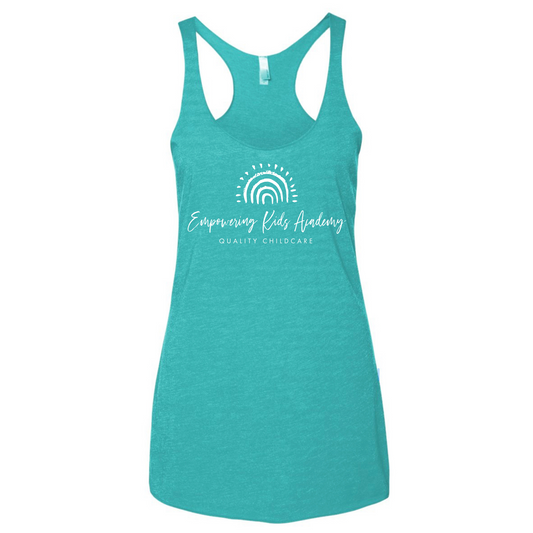 EKA logo teal Flowy Bella + Canvas Tank