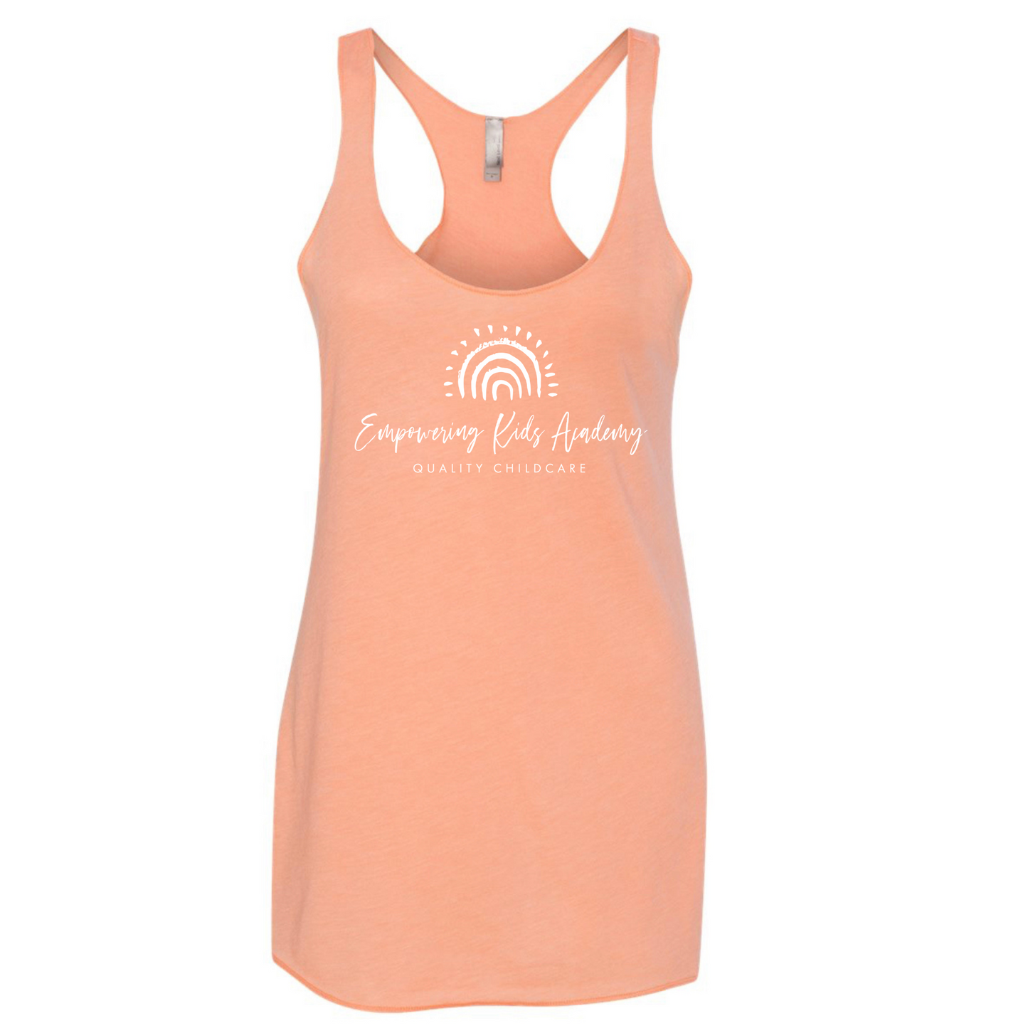 EKA logo Sunset Flowy Bella + Canvas Tank