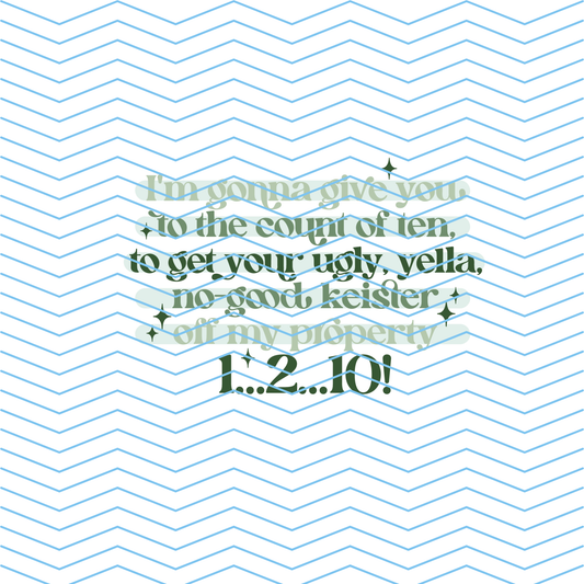 No Good Keister DTF Print