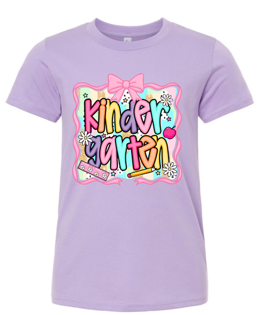 KG- 6th grade Purple Girly Tee