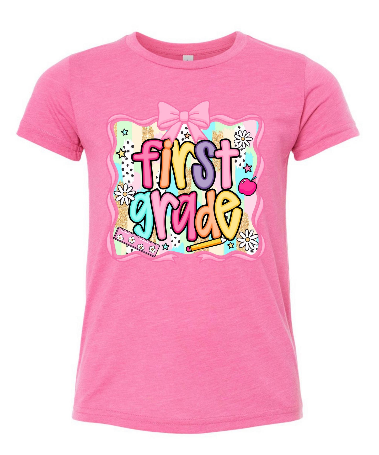 KG- 6th grade Pink Girly Tee