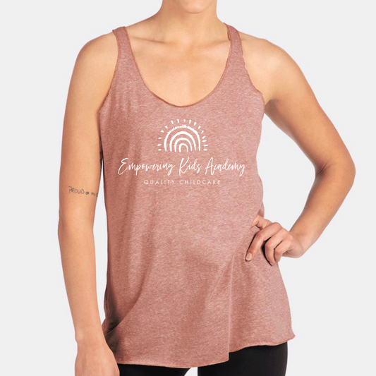 EKA logo mauve Flowy Bella + Canvas Tank