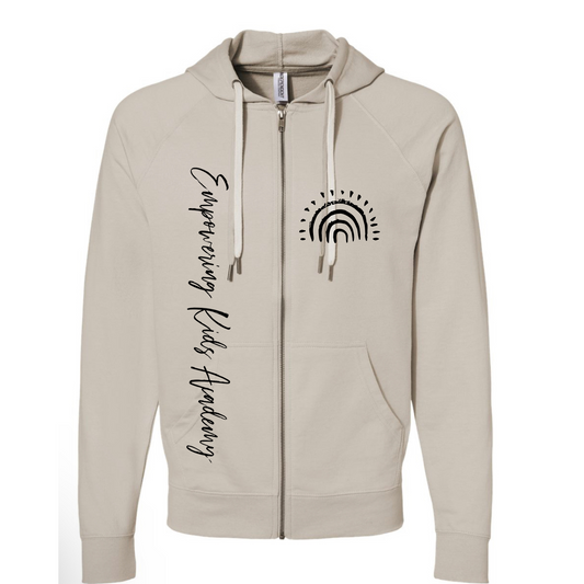 EKA logo Tan Zip Jacket