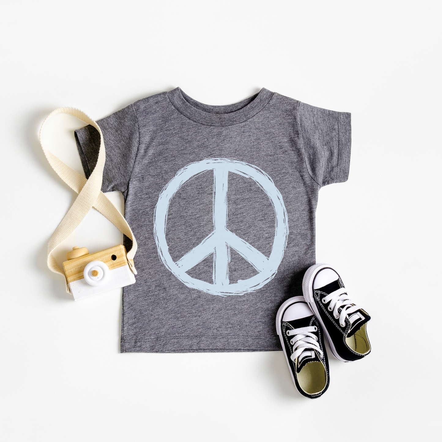 Blue Peace Sign Tee