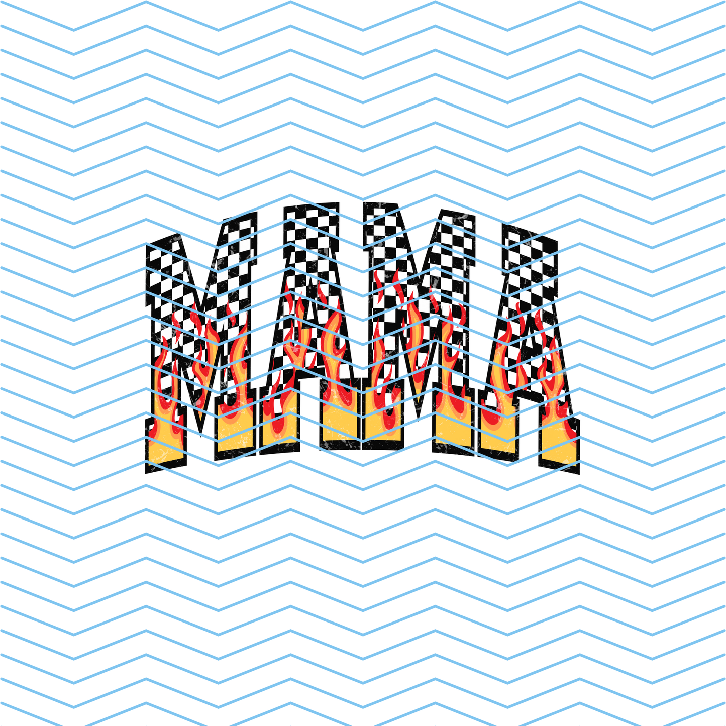 Mama Fire DTF Print