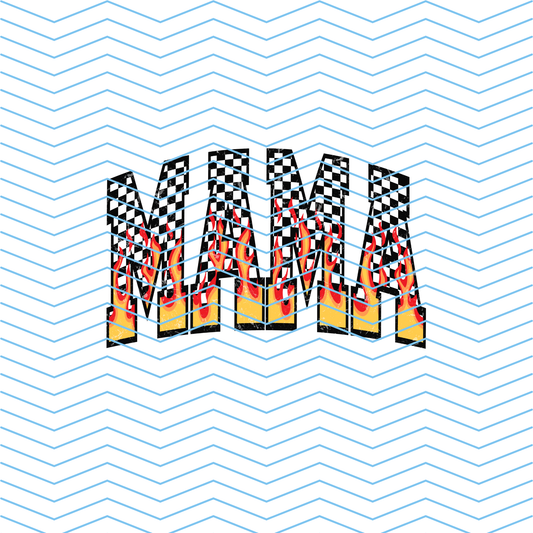 Mama Fire DTF Print