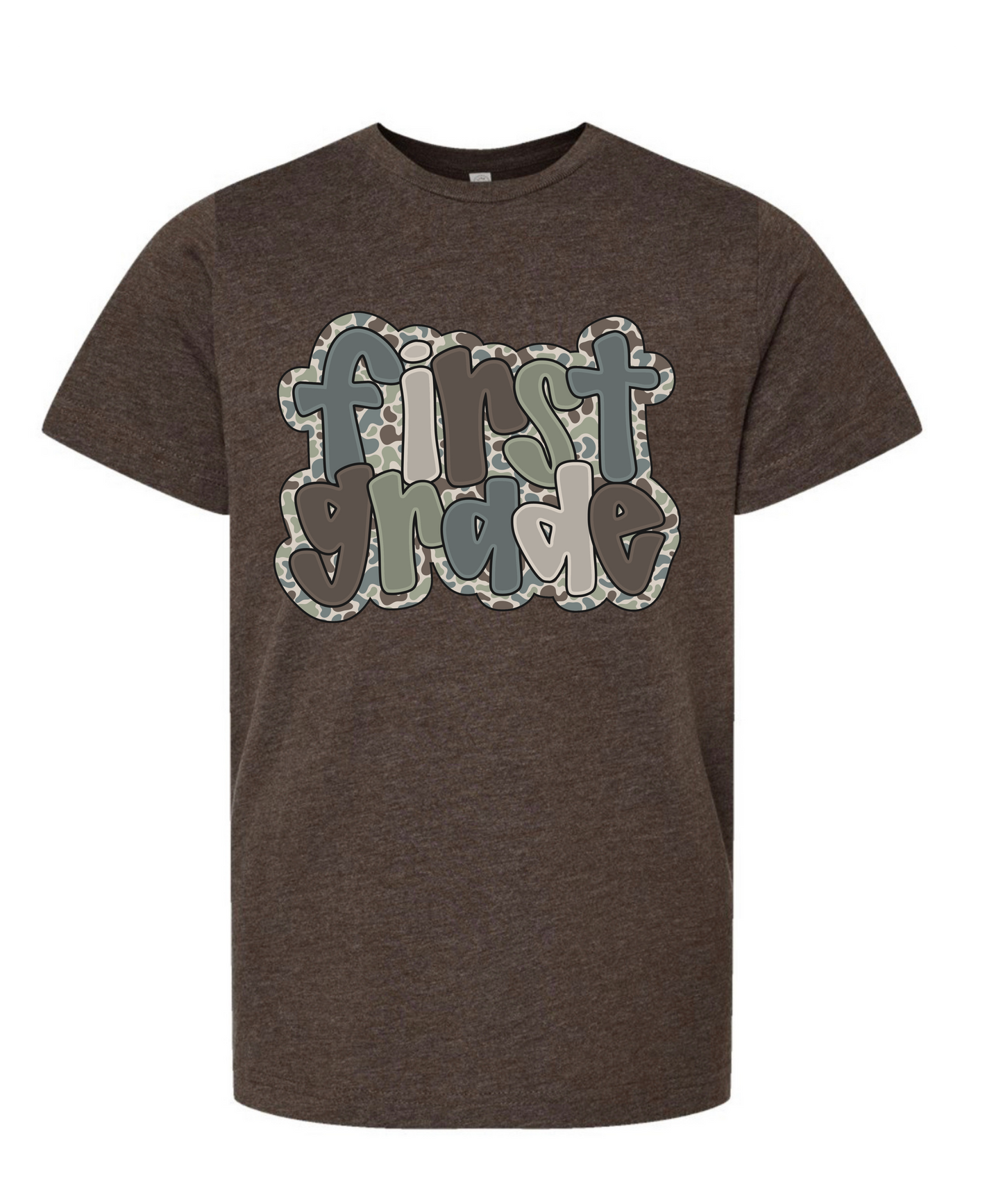 Prek-5th Grade Camo Brown Tee