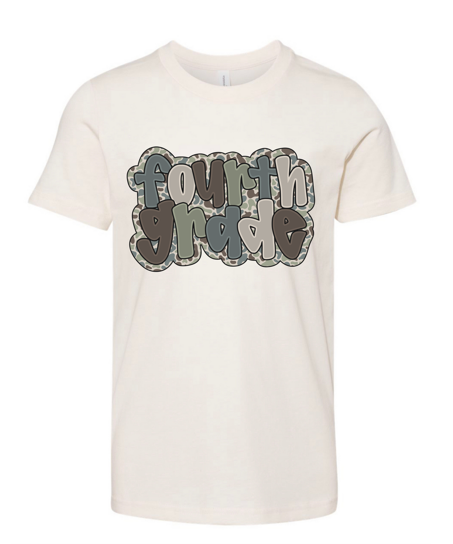 Prek-5th Grade Camo Natural Tee