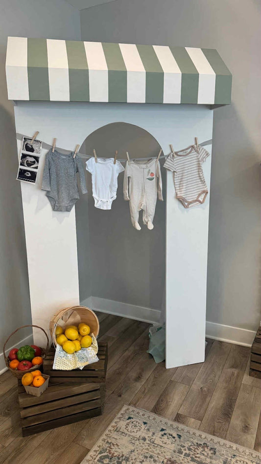 Arched Doorway with Canopy Backdrop