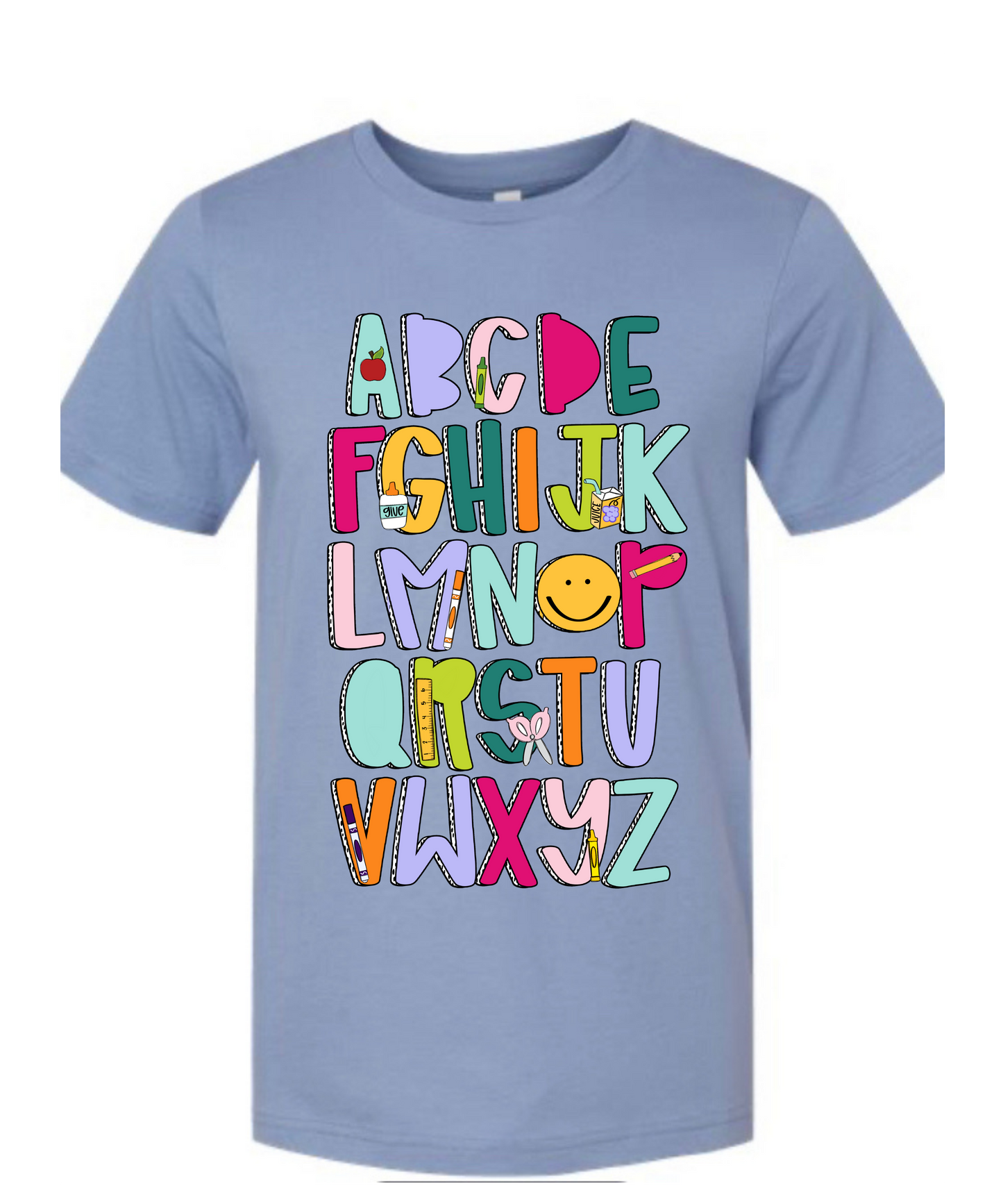 Alphabet Lavender Blue Tee