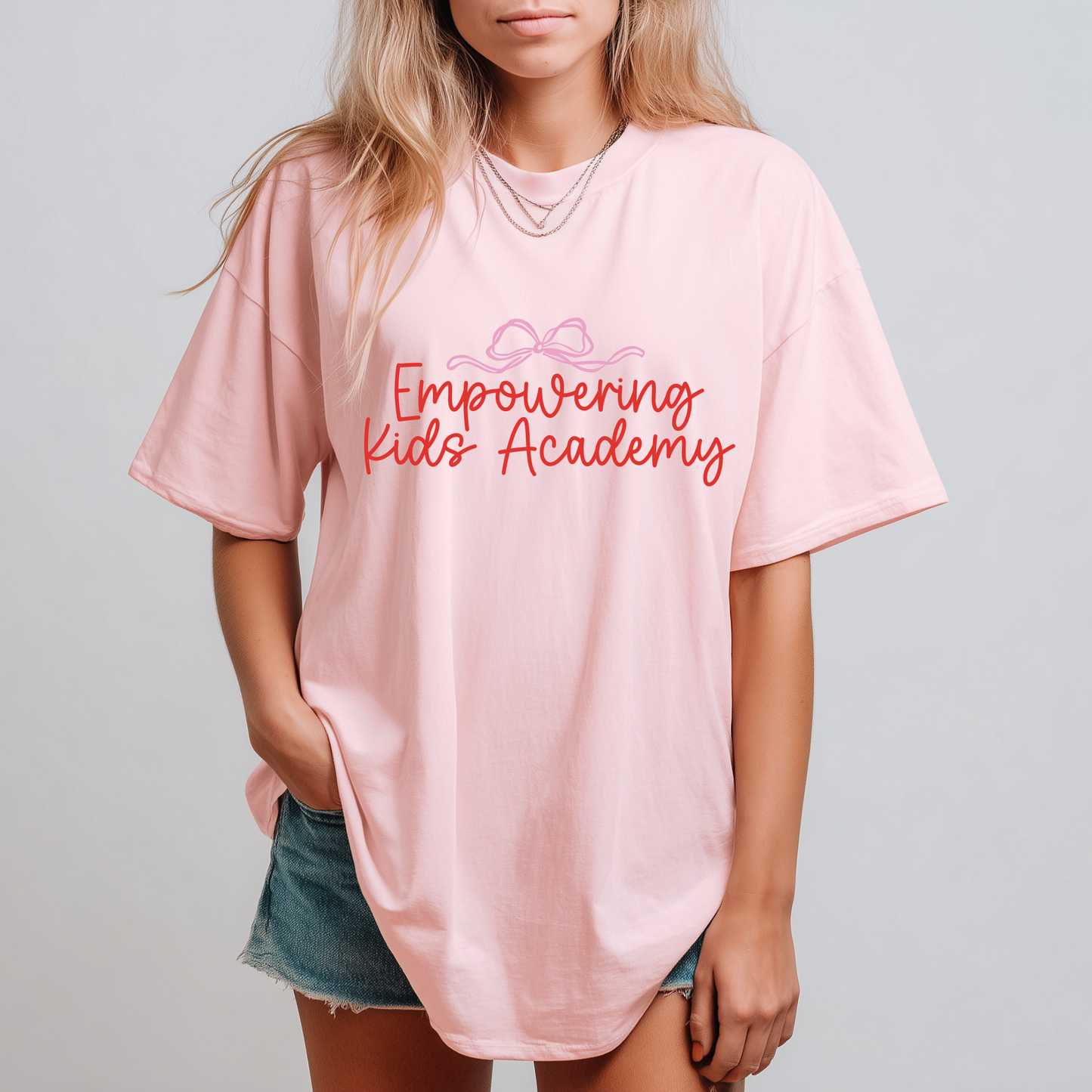 Preppy Bow Pink Tee