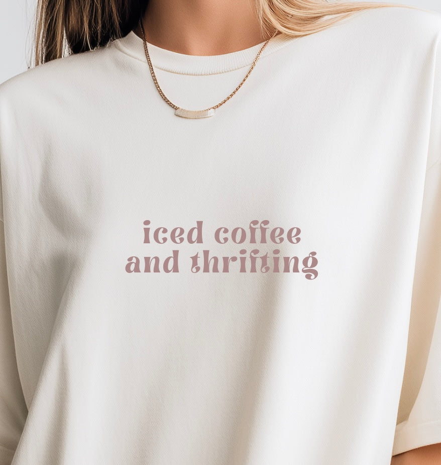 Iced Coffee and Thrifting Tee