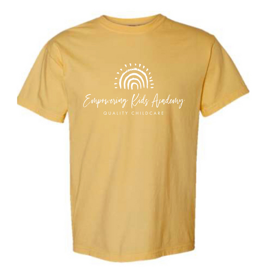 EKA Logo Comfort Color Mustard Tee