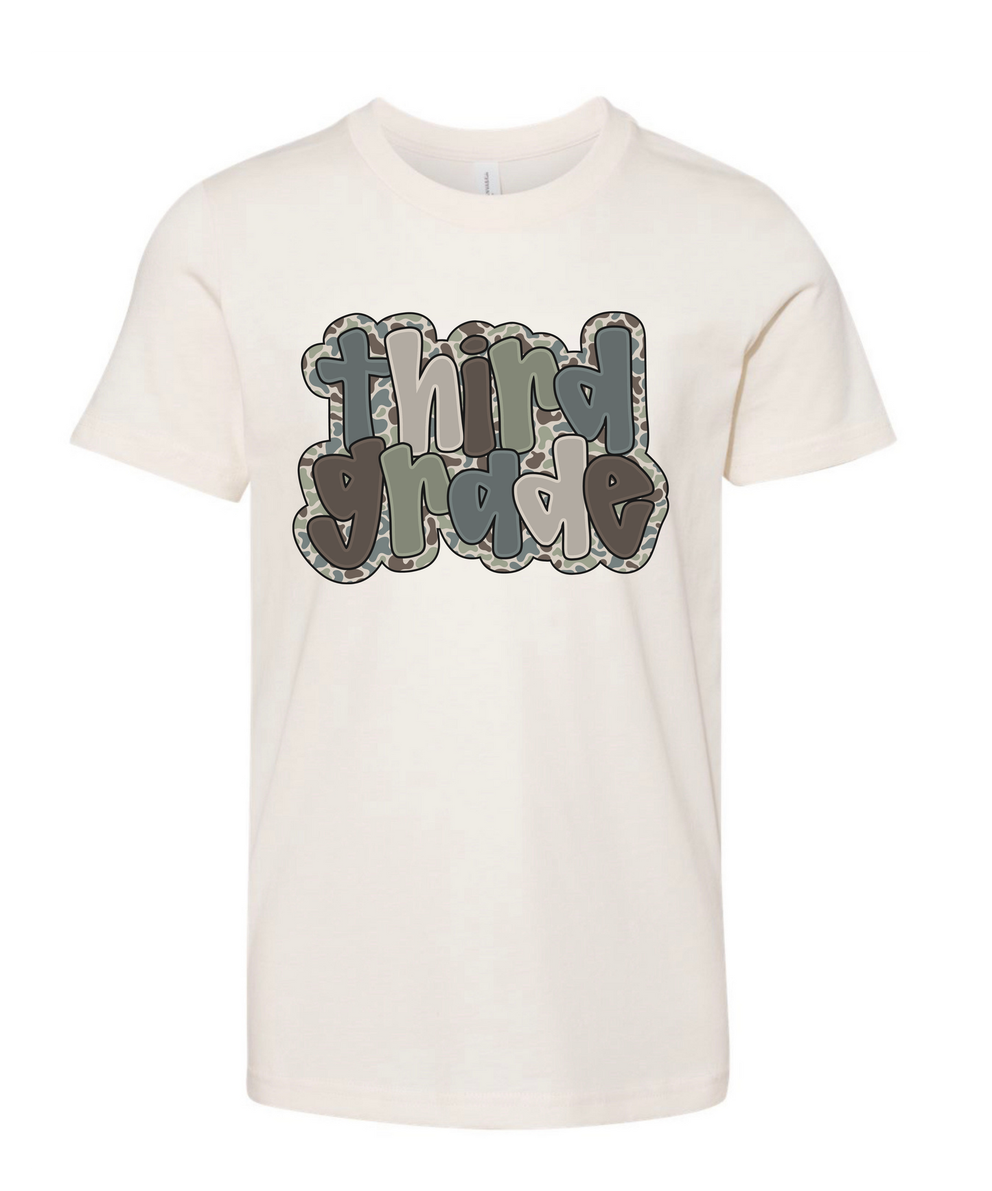 Prek-5th Grade Camo Natural Tee