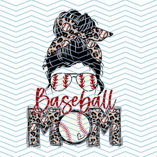Baseball Mom DTF Print