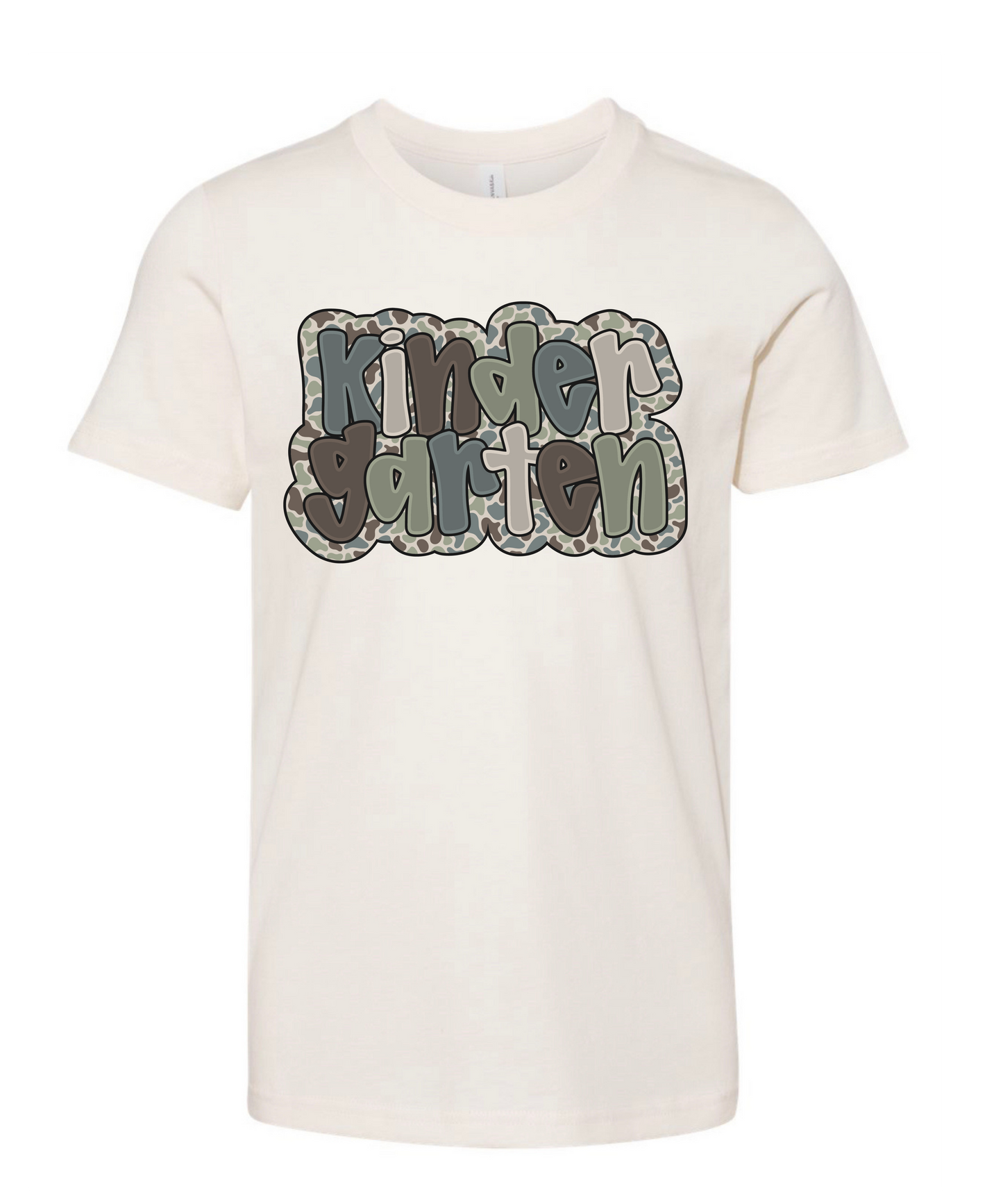 Prek-5th Grade Camo Natural Tee