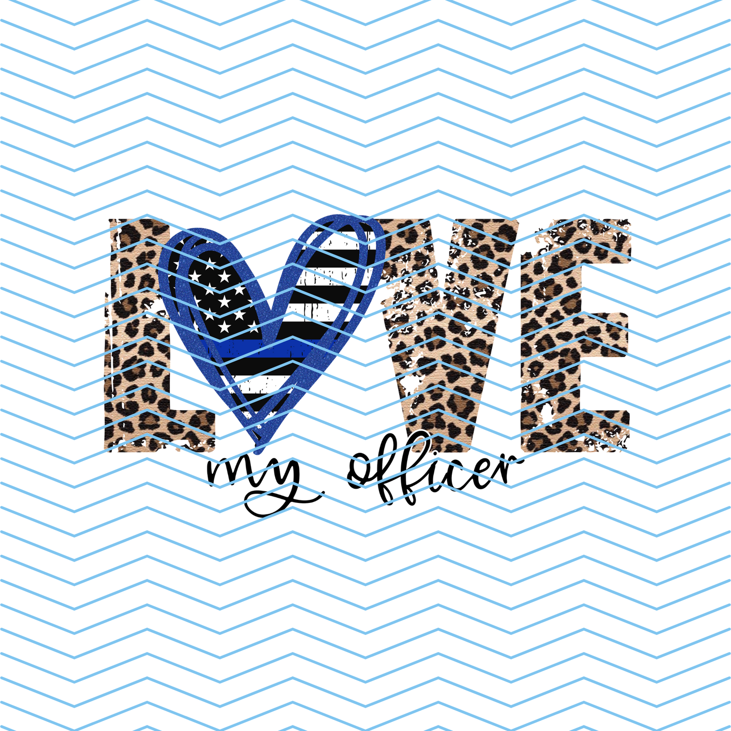 Love My Officer DTF Print