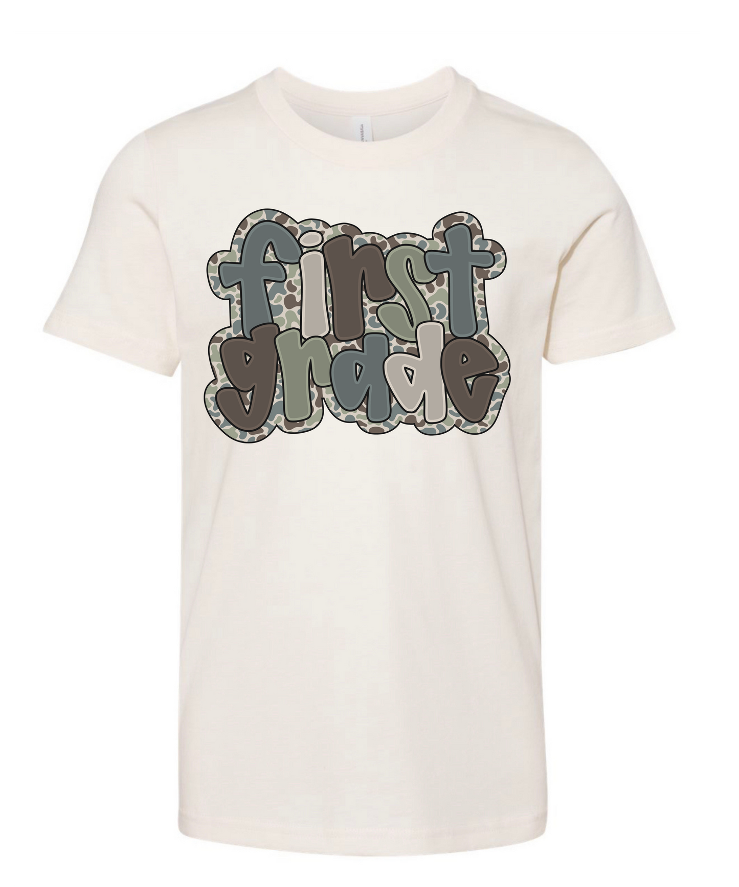Prek-5th Grade Camo Natural Tee