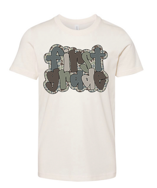 Prek-5th Grade Camo Natural Tee