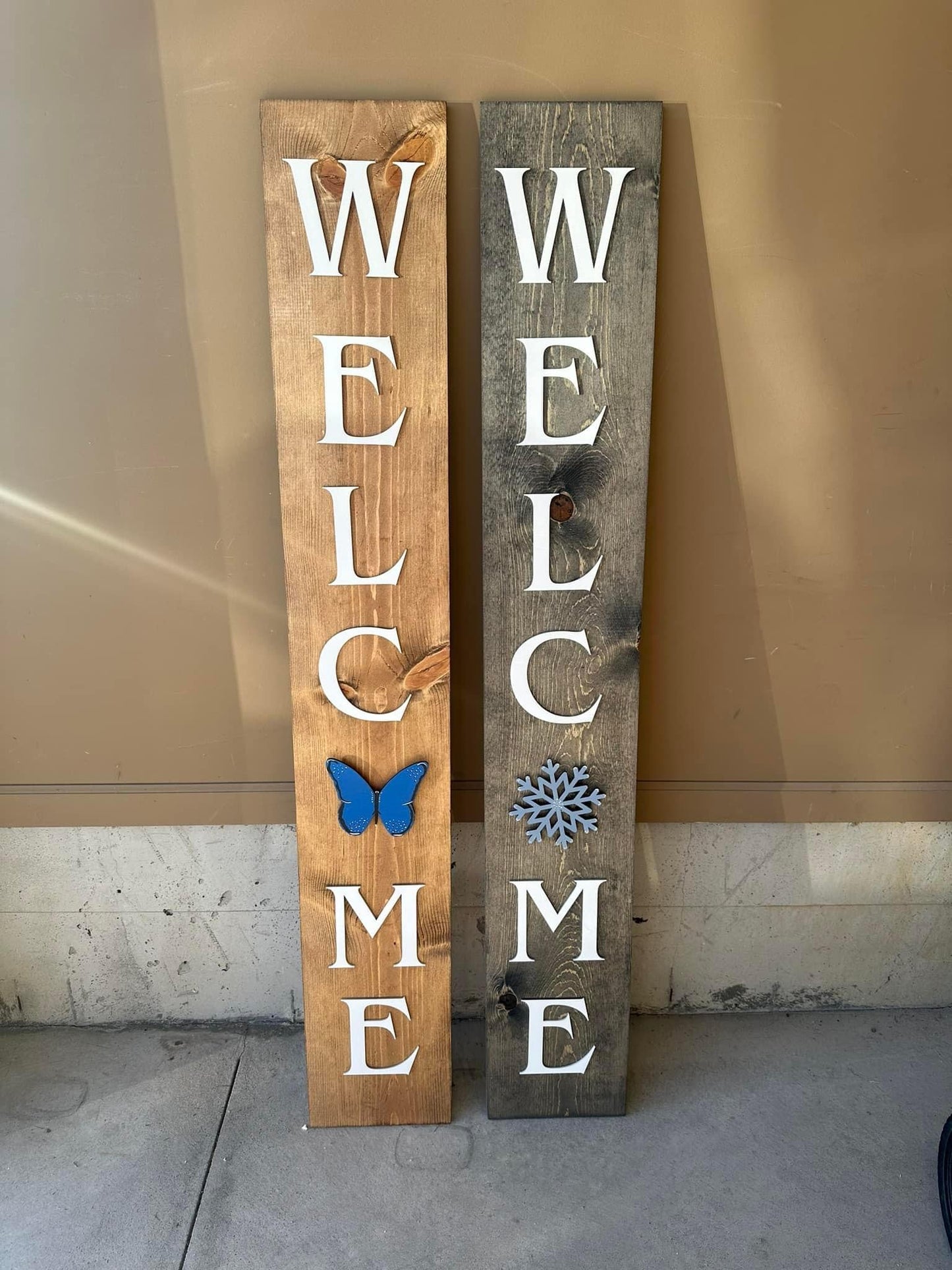 Interchangeable Welcome Sign