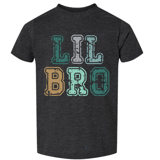 Lil Bro Block Letters Graphic Tee