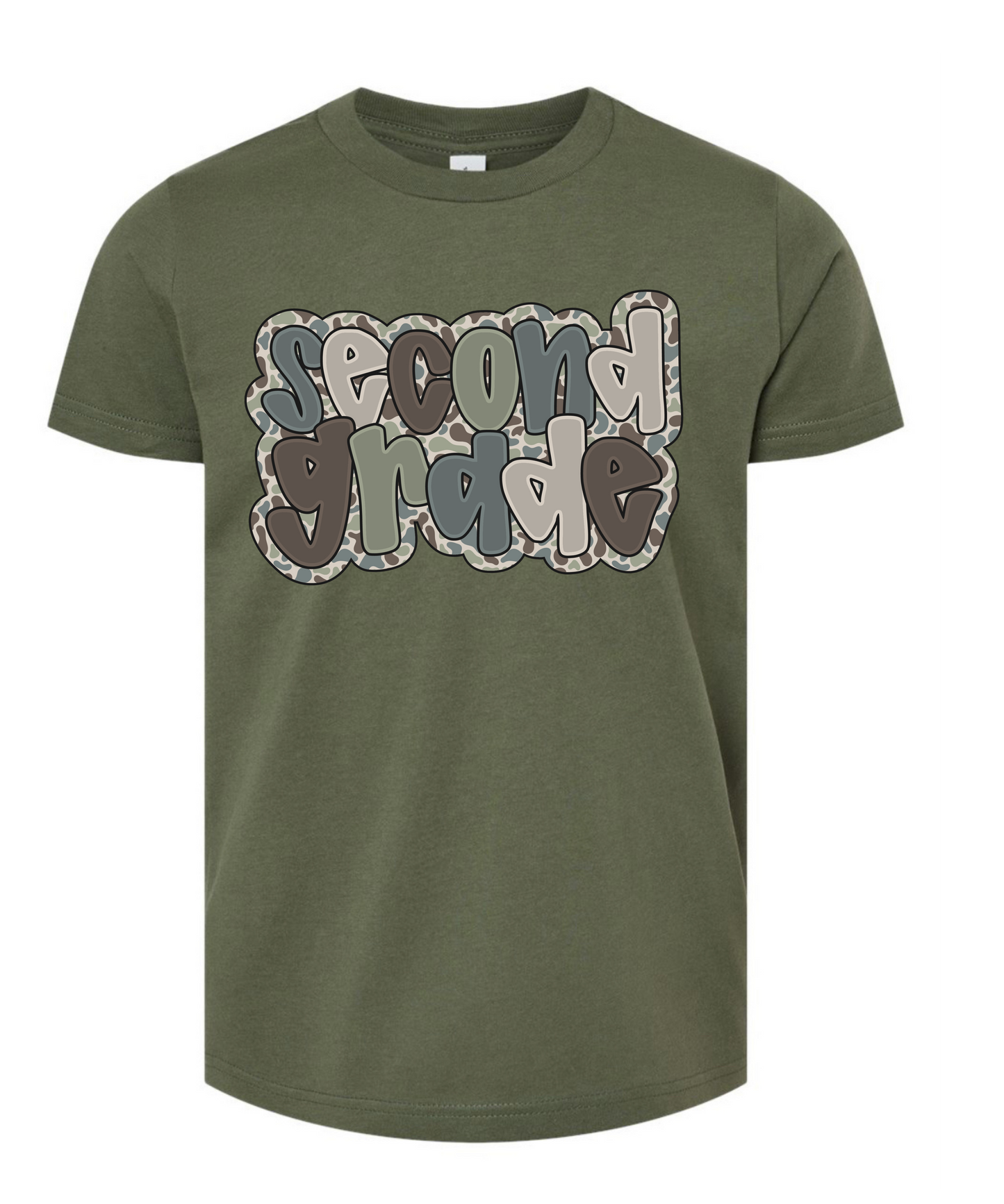 Prek-5th Grade Camo Green Tee
