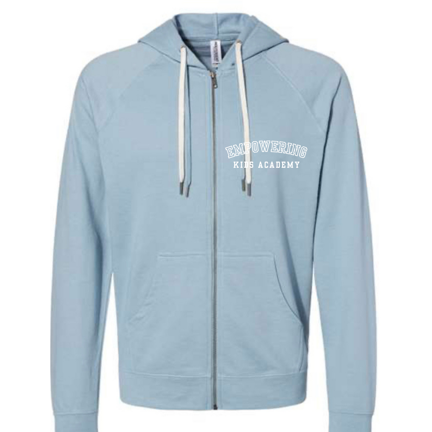 INDEPENDENT TRADING LIGHT BLUE FULL ZIP HOODIE