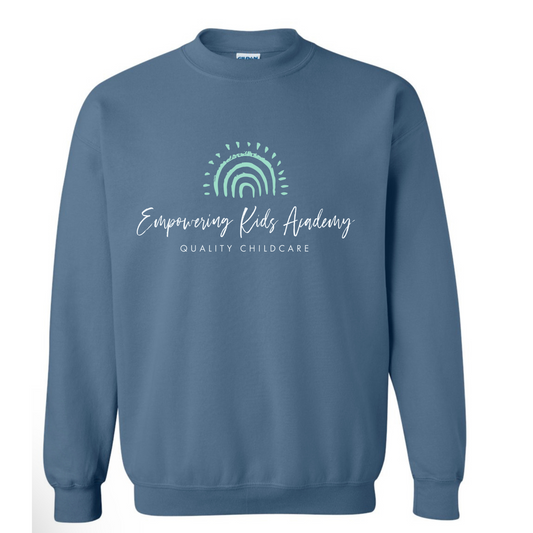 Monotone EKA logo Indigo Blue Crewneck Sweatshirt