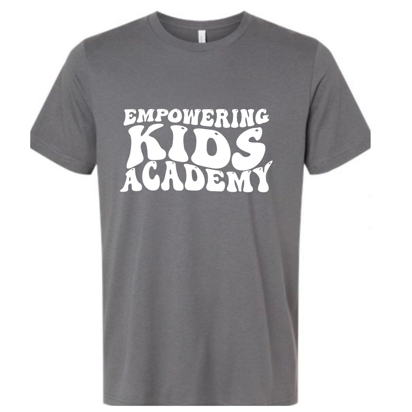 Bubble letters Bella Canvas Grey Tee