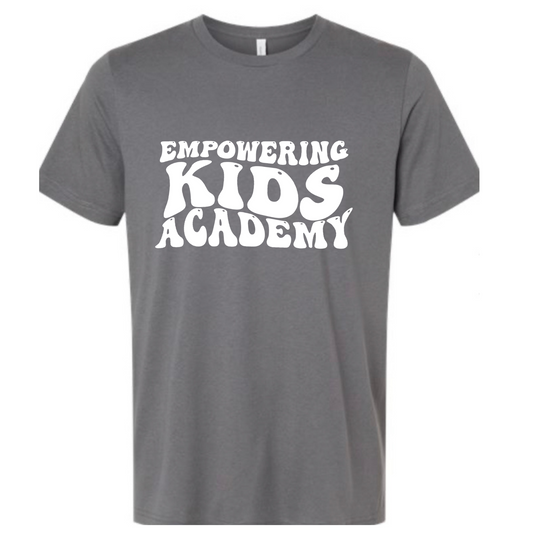 Bubble letters Bella Canvas Grey Tee