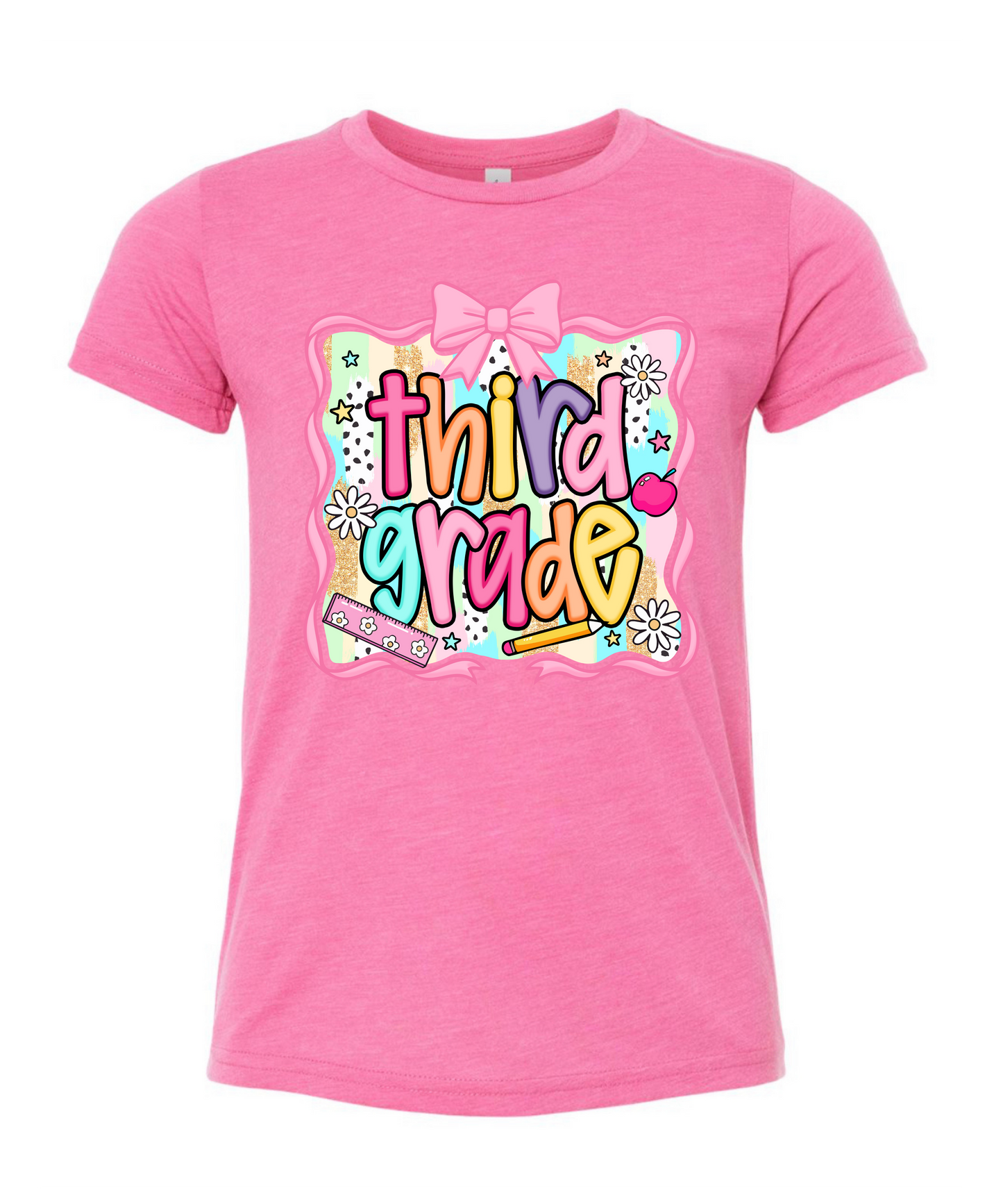 KG- 6th grade Pink Girly Tee