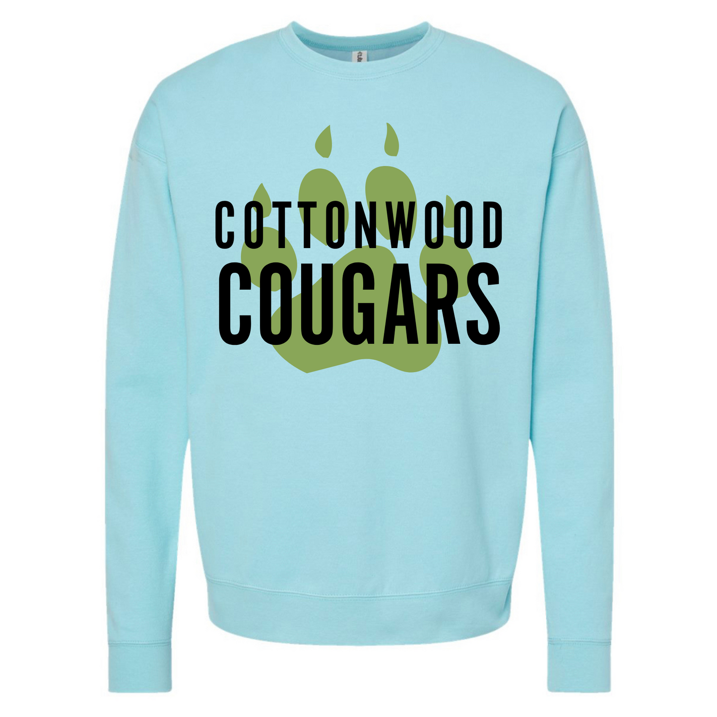 Pawprint Bright Blue ADULT sweatshirt