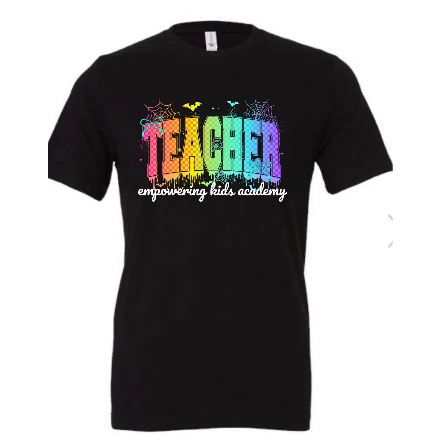 Neon Teacher Bella Canvas Black Tee