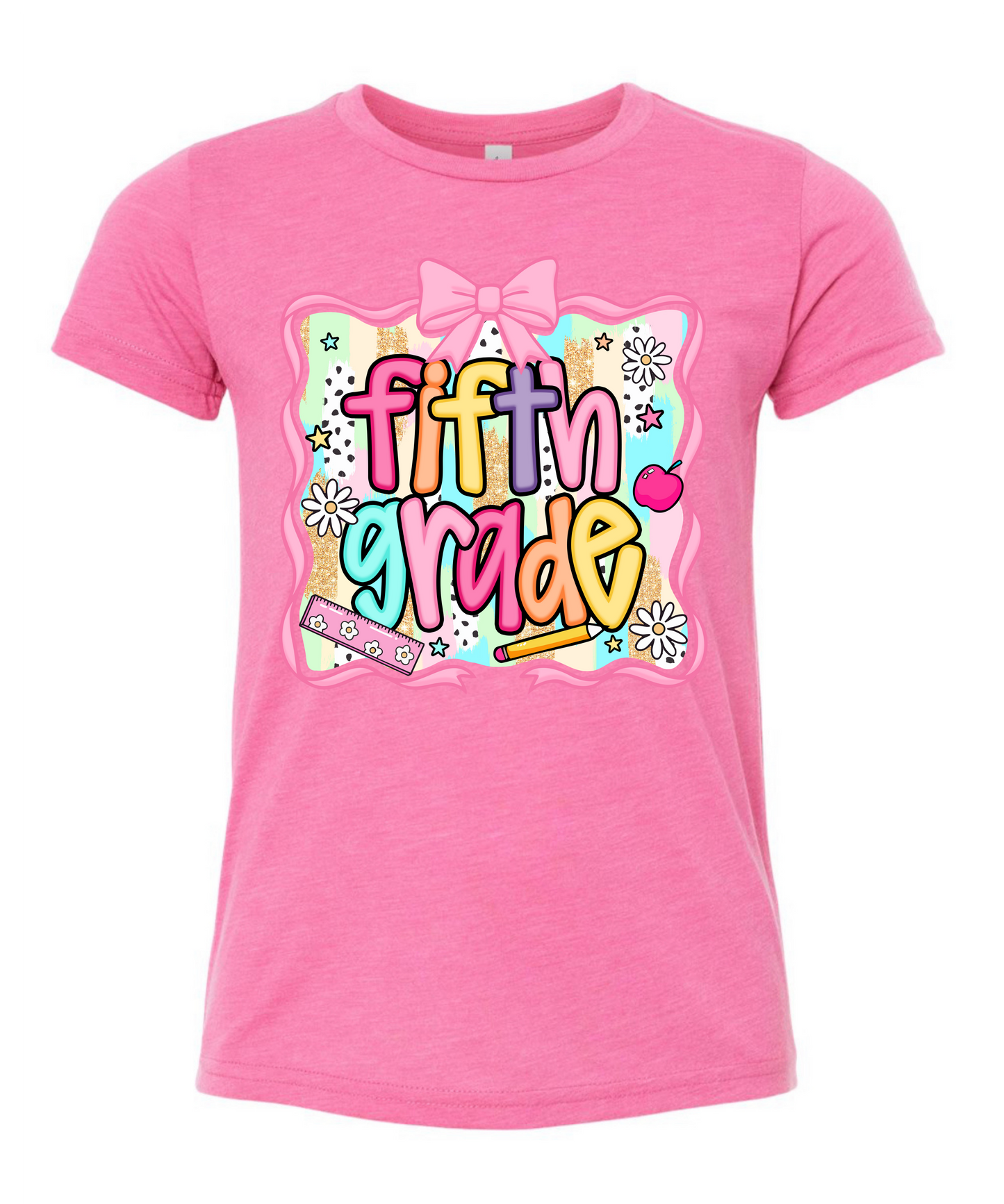 KG- 6th grade Pink Girly Tee