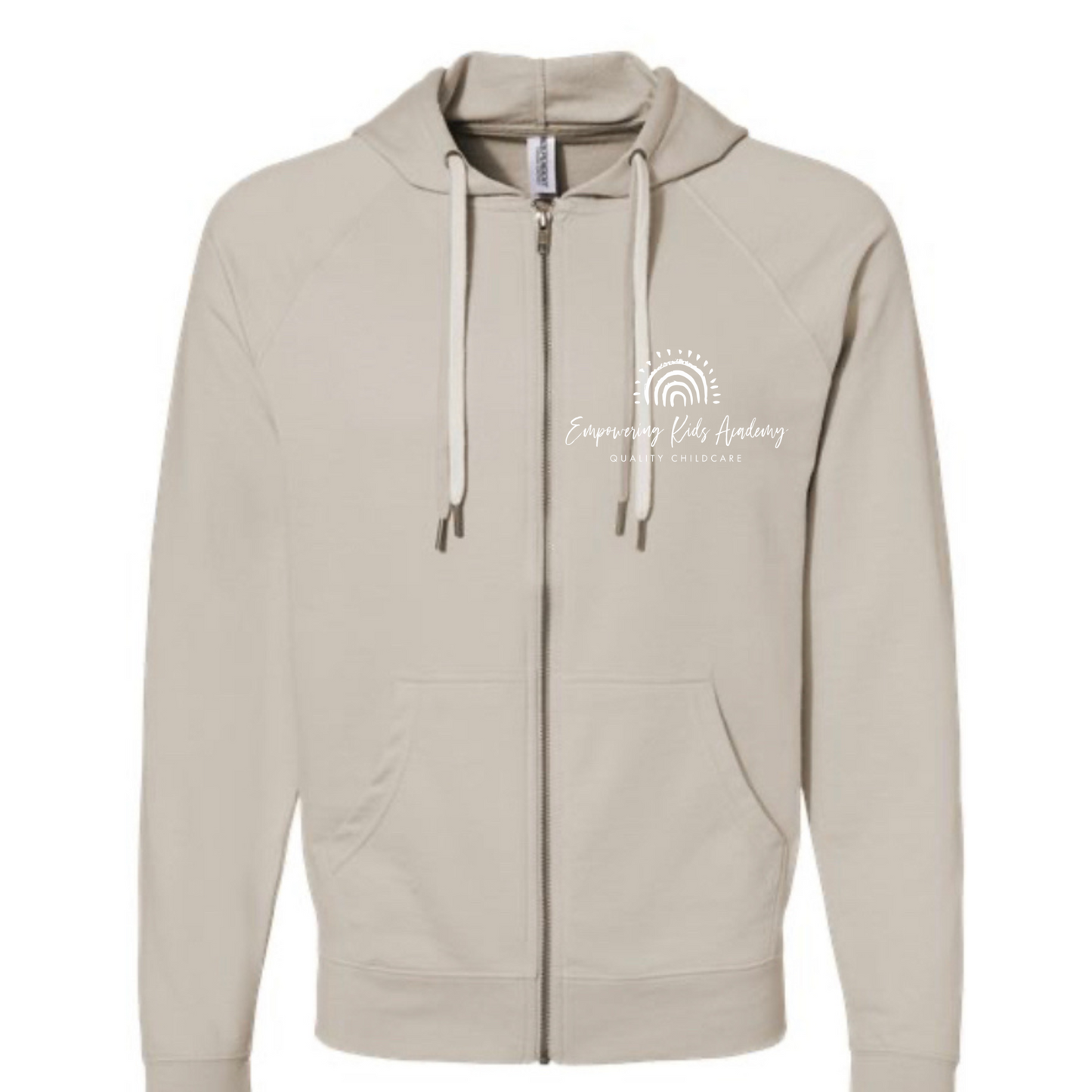 INDEPENDENT TRADING KHAKI FULL ZIP HOODIE