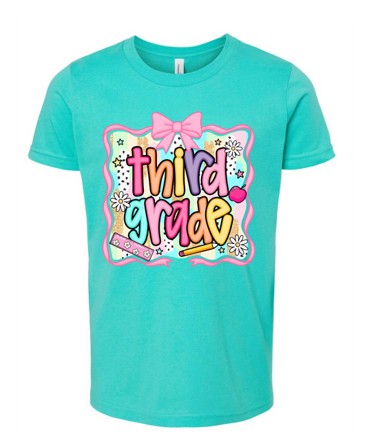 KG- 6th grade Pink Girly Tee