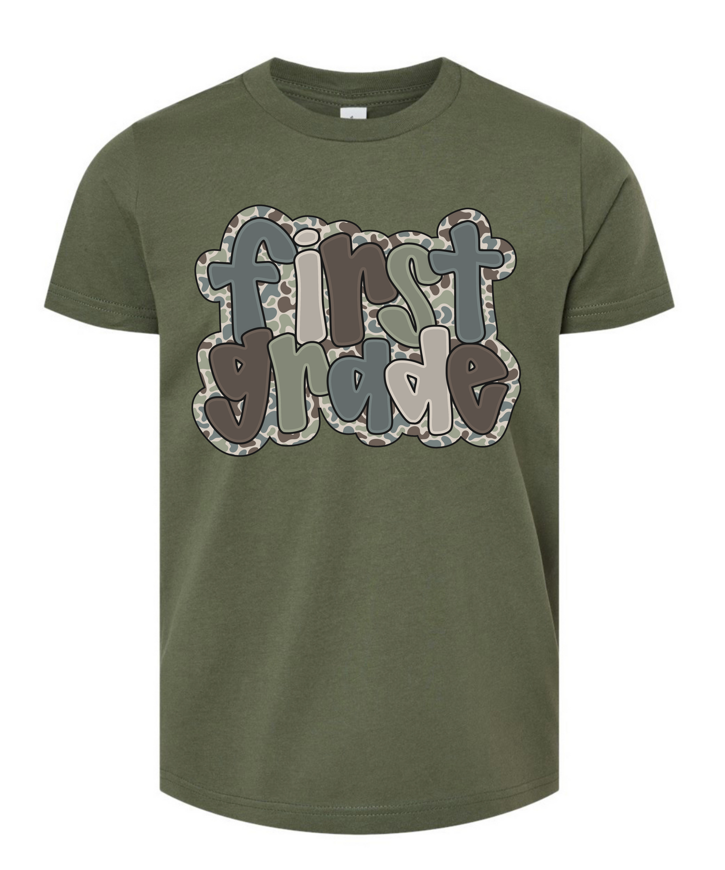 Prek-5th Grade Camo Green Tee
