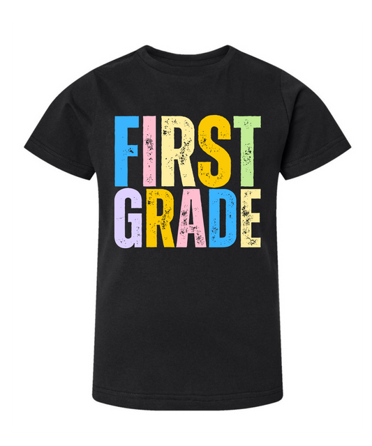 Prek-4th Grade Neon letters Tee