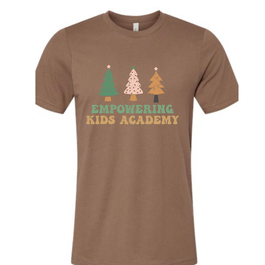 Christmas Trees Brown Tee