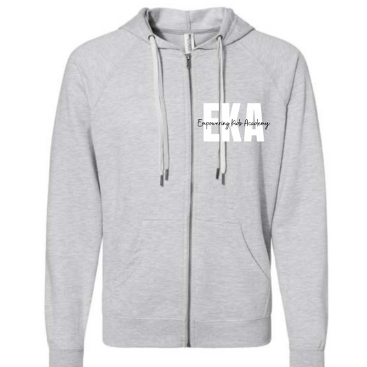 INDEPENDENT TRADING GREY FULL ZIP HOODIE