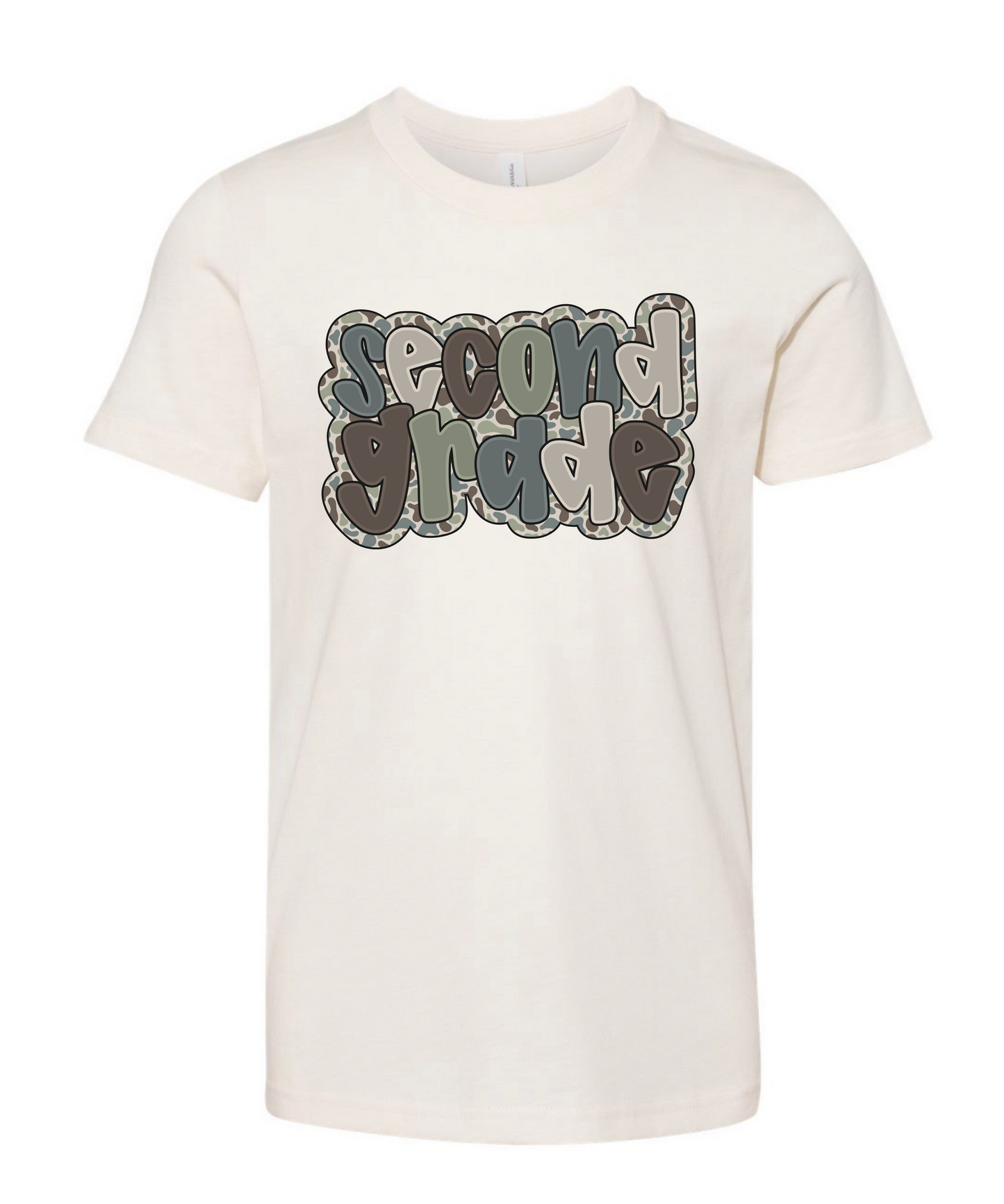 Prek-5th Grade Camo Natural Tee