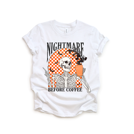 Nightmare before coffee Bella Canvas Tee