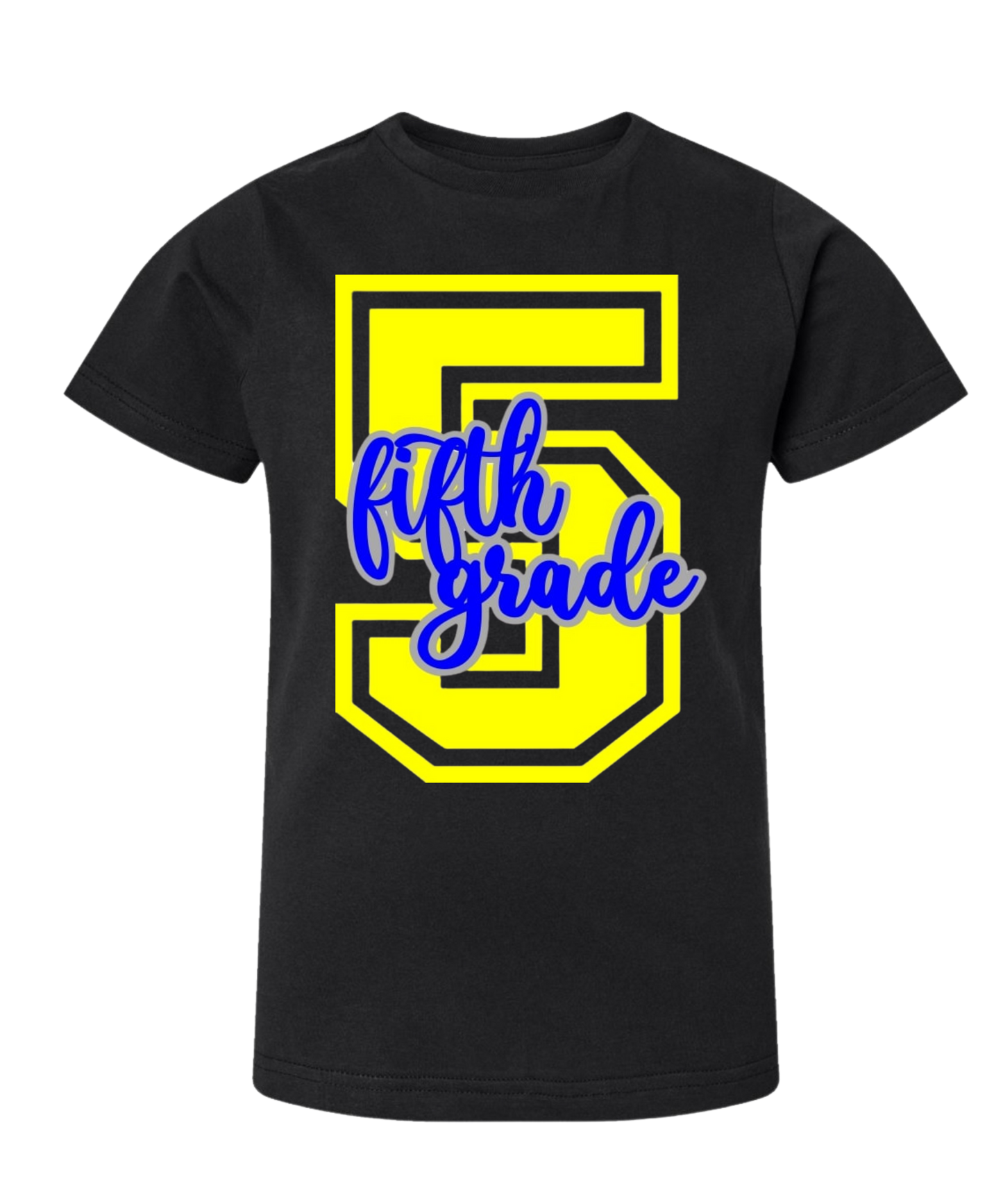 Prek-6th Grade Black Block Letter Tee