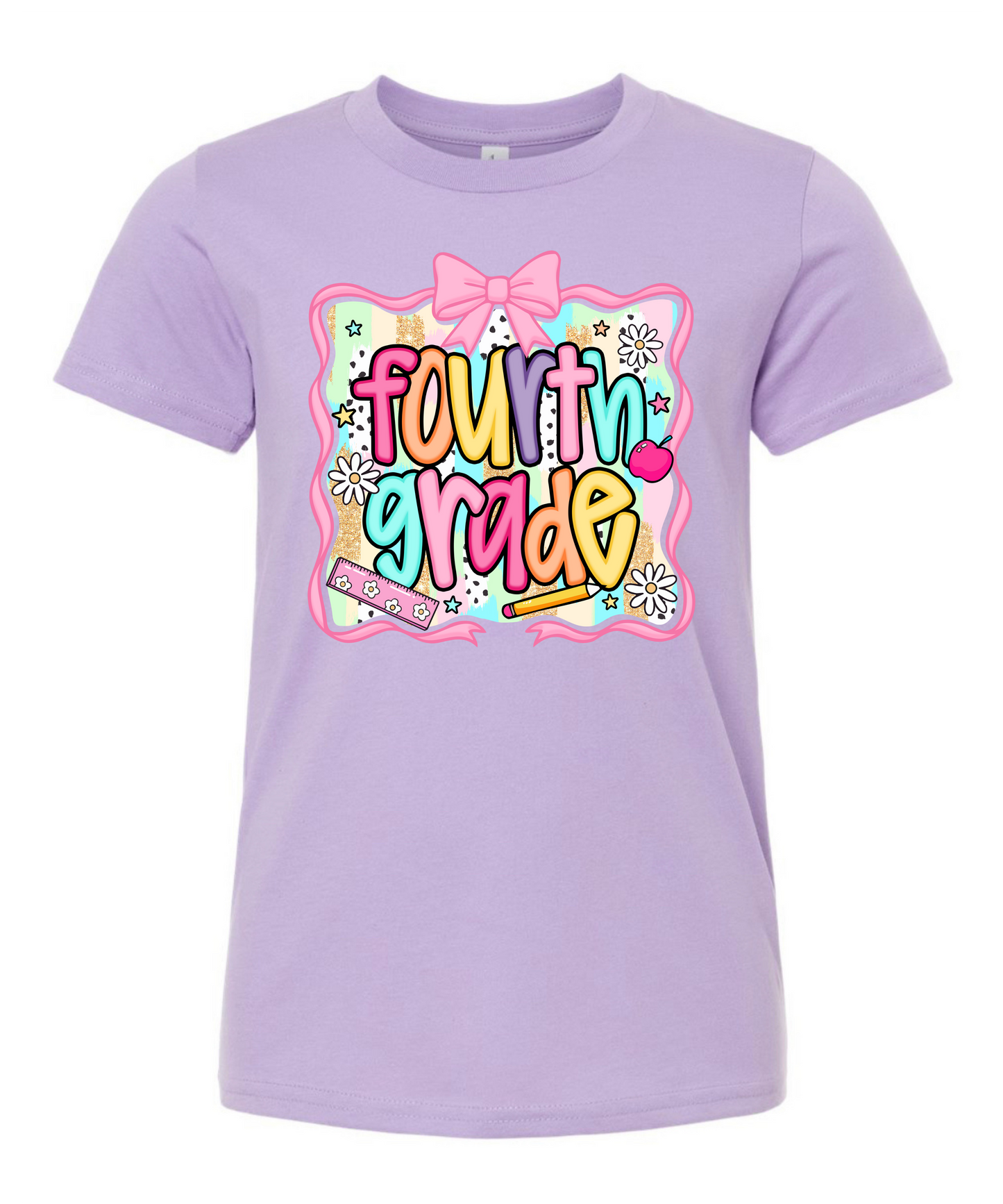 KG- 6th grade Purple Girly Tee