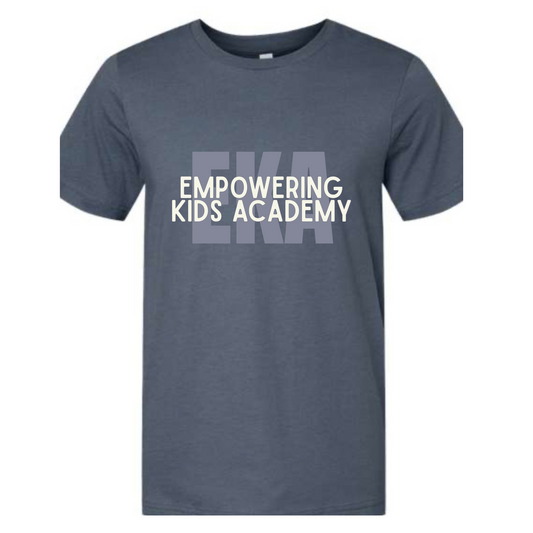 EKA 2 line Bella Canvas Denim Blue Tee