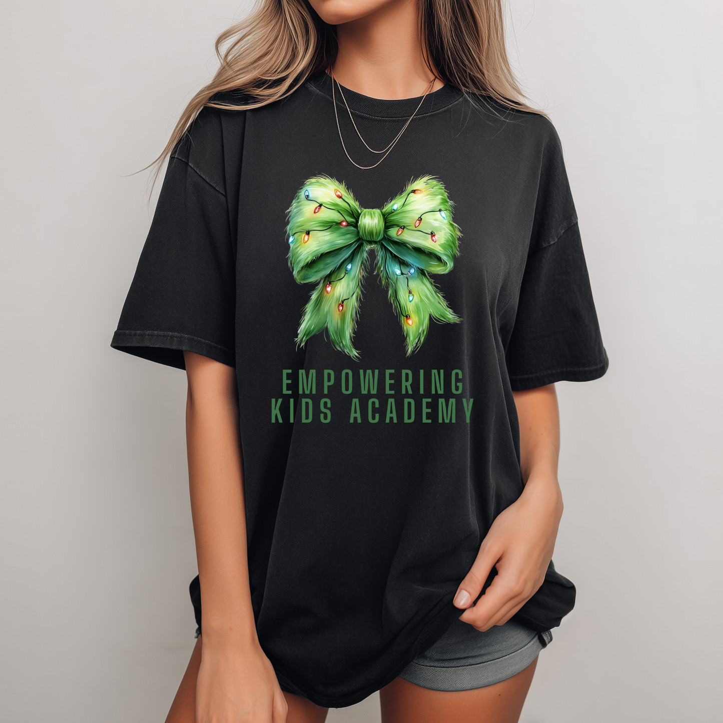 Grinch Bow Tee